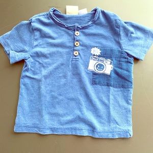 Zara Baby Boy T-shirt- short sleeve - “Smile”